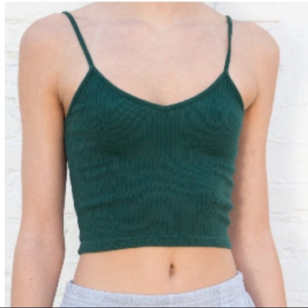 Green Cropped Tank